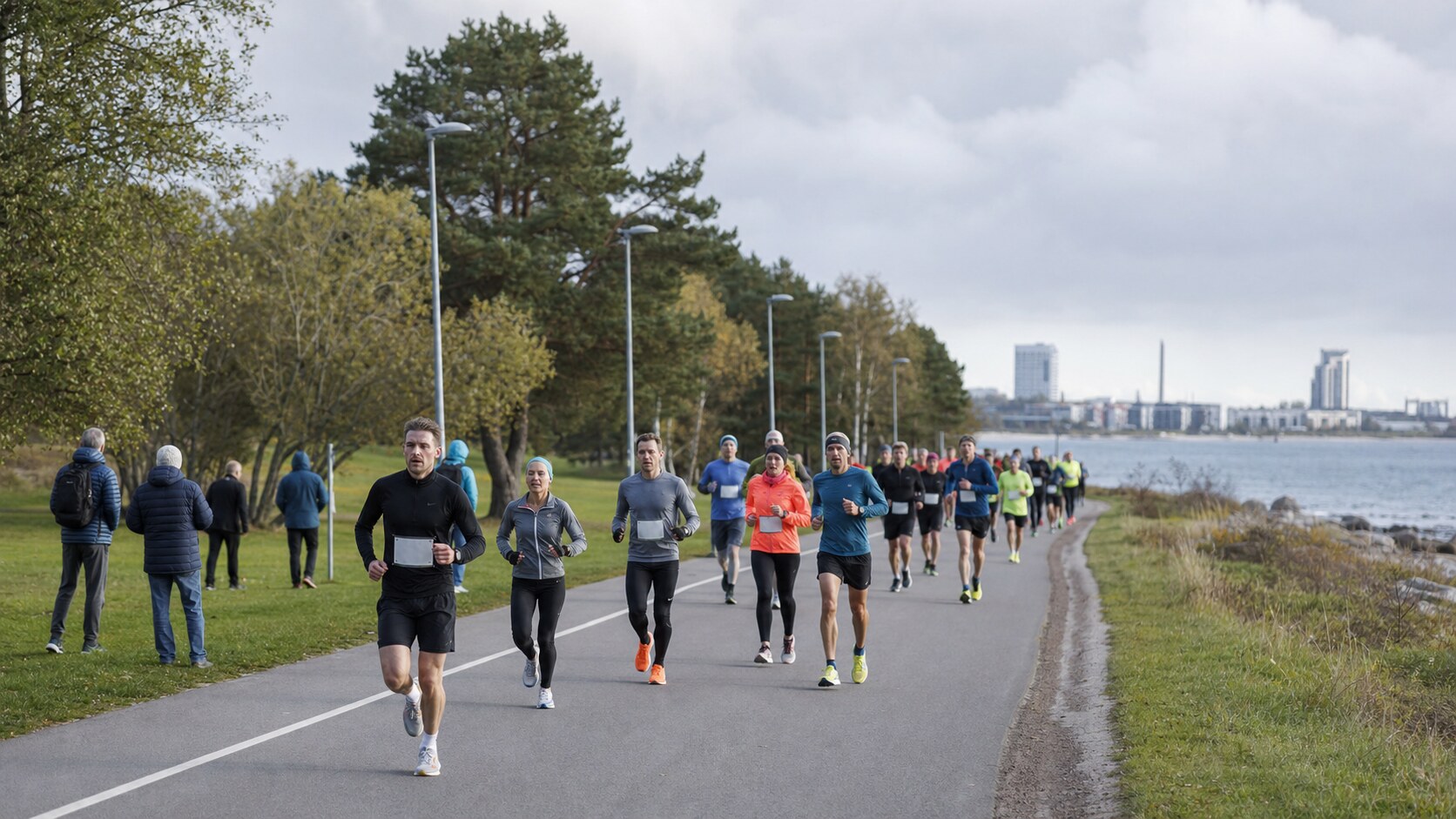 Swedbank Tallinn Marathon runners on the course